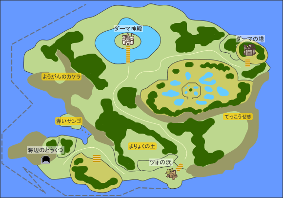 アユルダーマ島のマップ