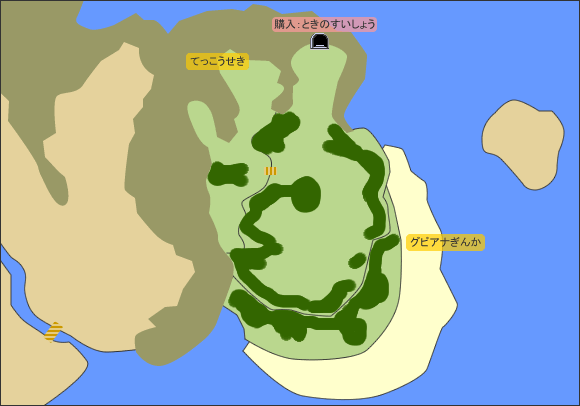 ビタリ海岸のマップ