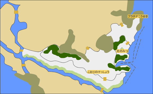 エルマニオン海岸のマップ