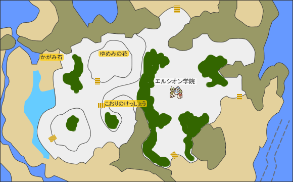 エルマニオン雪原のマップ