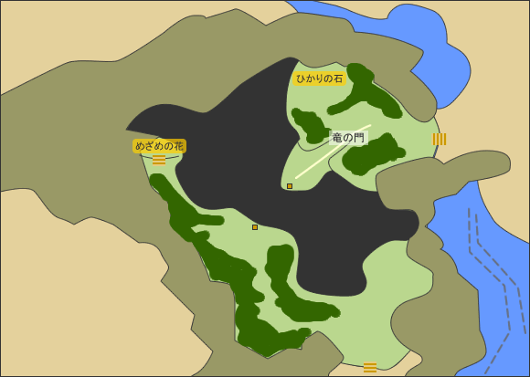 竜の門のマップ